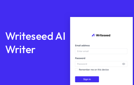 Writeseed AI Writer small promo image