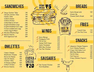 SOS Sandwiches Omlettes Snacks menu 1