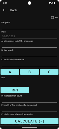 Screenshot Sokompanion (knitting)