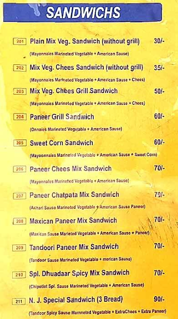 Fast Food Junction menu 