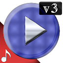 Poweramp v3 skin blue carbon 1 APK Download