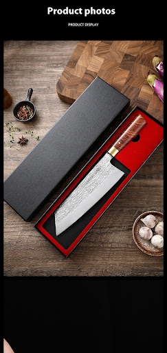 Title 6, High Chromium Carbon Stainless Steel Kitchen Kn...