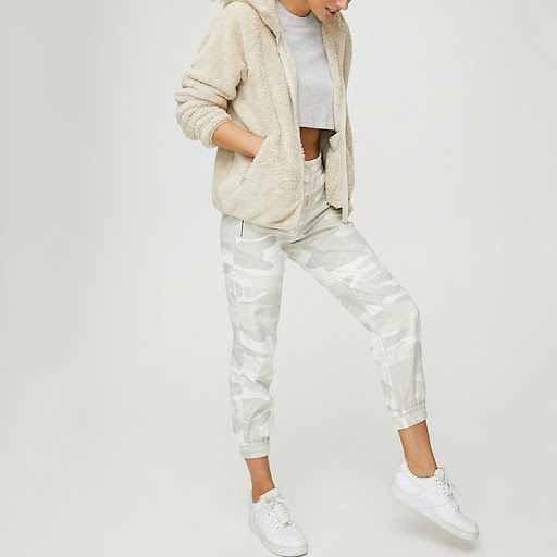 Title 5, Fleece zip-up hooded blazer for women
