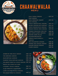 Chawalwala menu 1