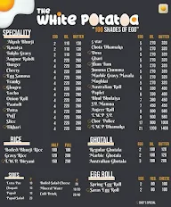 The White Potatoa menu 3