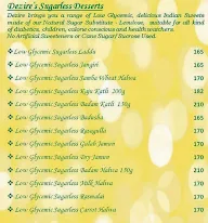 Diabetics Dezire Sugarless Sweets And Bakes menu 5