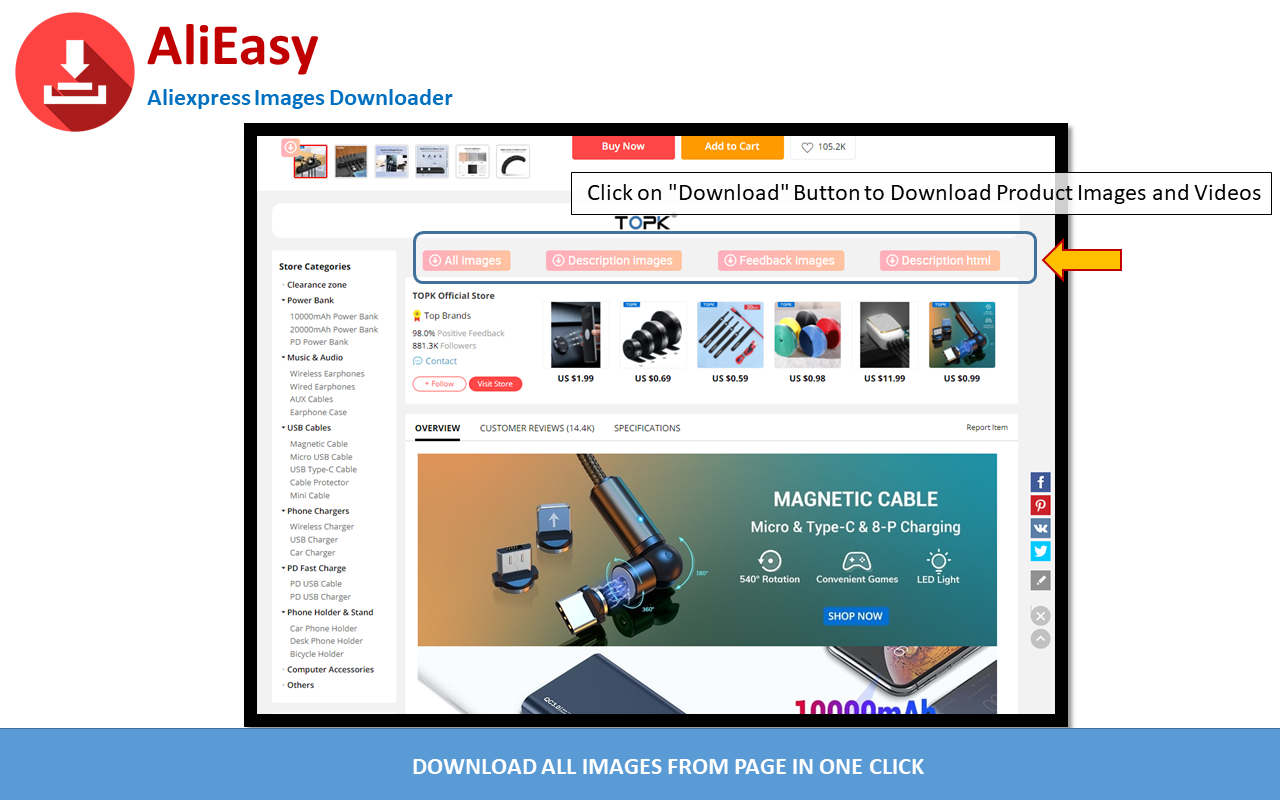 AliEasy - Aliexpress Images Downloader Preview image 2