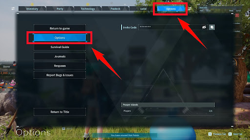 Can also be changed from the rightmost tab in the menu