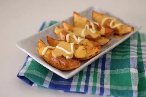 Cheesy Potato Wedges.