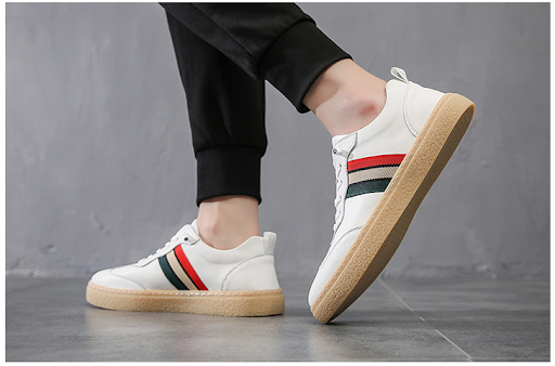 Title 6, Mens Shoes Trend Korean Shoes White Casual Sne...