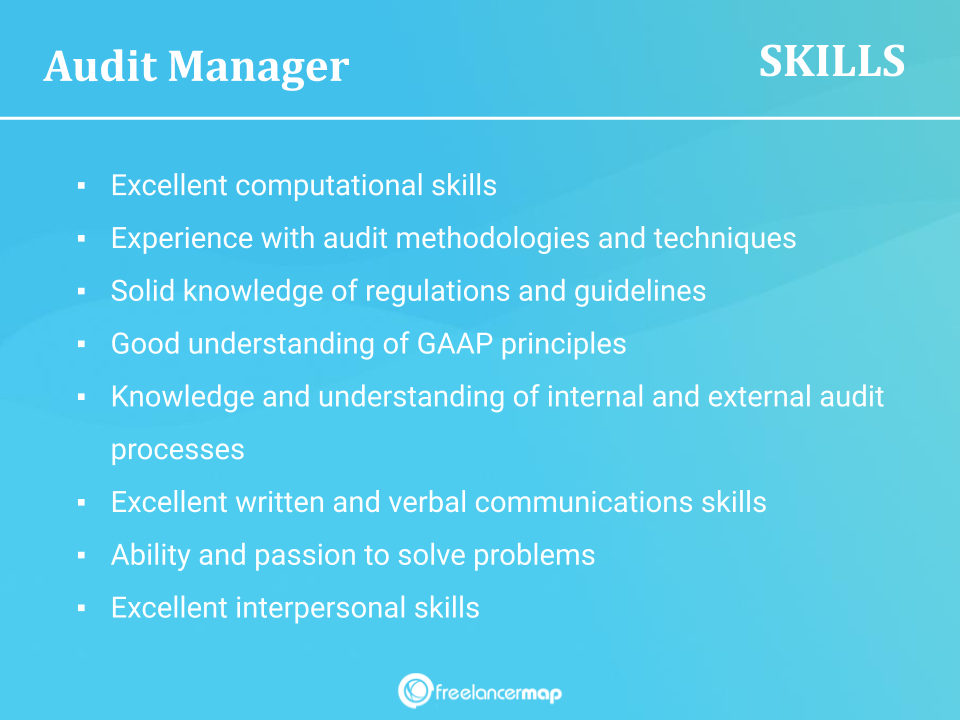 Skills Of An Audit Manager