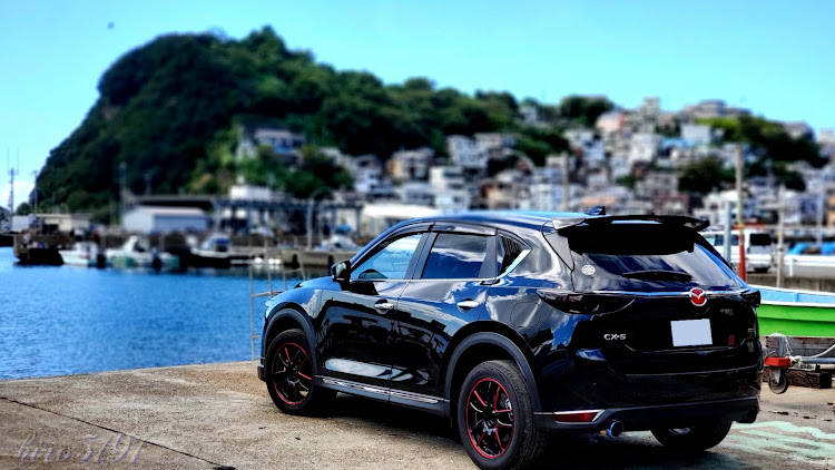 CX-5の雑賀崎・まんぷく亭・ヘッドライトフィルムに関するカスタム事例の投稿画像2枚目
