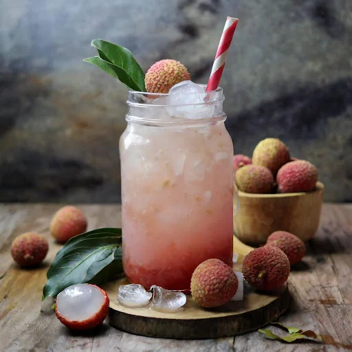 Litchi Slush [450 Ml Mason Jar]