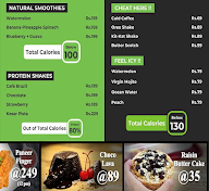 Calorie Check menu 1