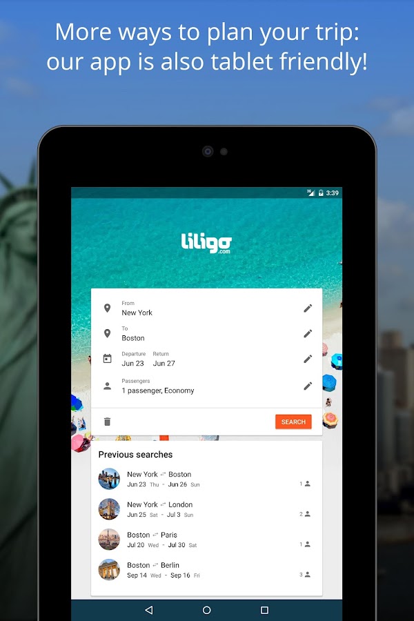 Liligo Find Cheap Flight Deals - Android Apps on Google Play