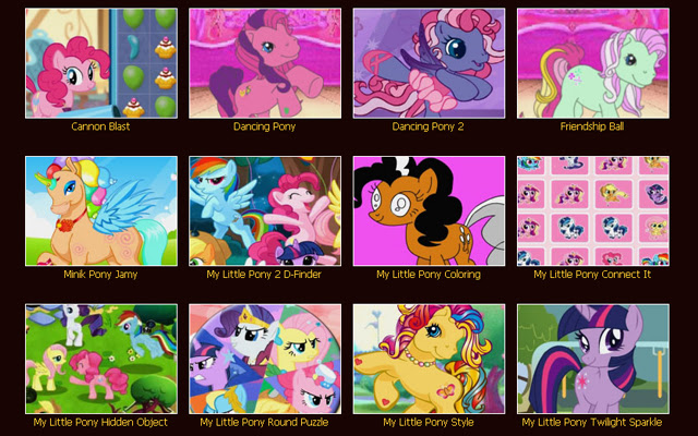 My Little Pony Games chrome extension