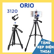 Giá Đỡ Điện Thoại Để Bàn Tripod 3120 Ba Chân Có Tay Cầm Tặng Kèm Đầu Kẹp - Orio Gd - D