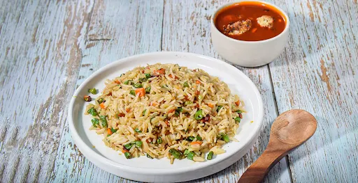 Veg Fried Rice And Veg Manchurian