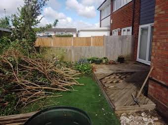 Decking, artificial grass and paving  album cover