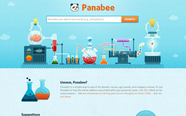 Panabee: Domain Name Search chrome extension