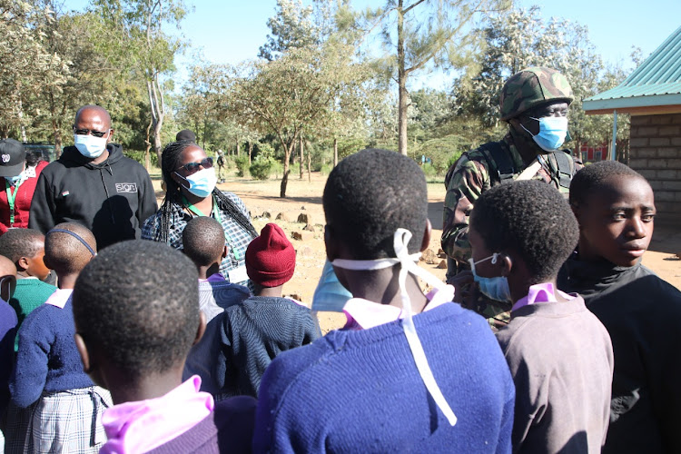 Security teams visited schools which had been adversely affected by the flare up which includes Ol Moran Secondary and Primary Schools, Merigwiti Primary School among others.