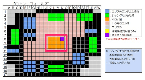 ロトンフィールズの殺人鬼の小屋_見取り図