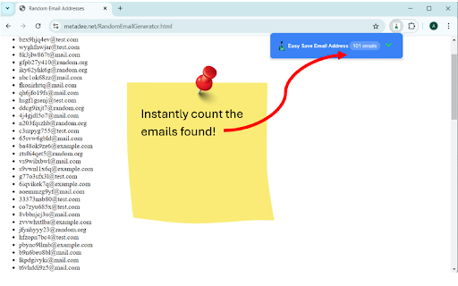Easy Save Email Address