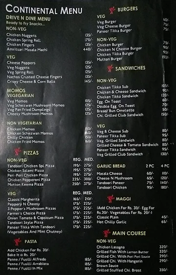 JONNY BOYZ menu 