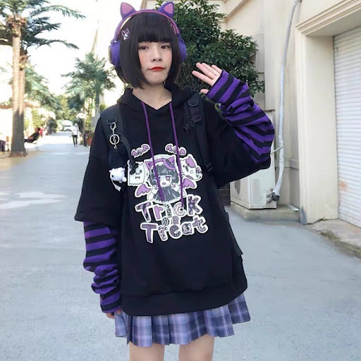 Title 6, Fake Two-piece Plus Velvet Sweater Womens Cute...