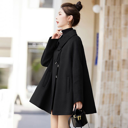 Title 2, Womens Fashion Retro Loose Woolen Coat, offeri...