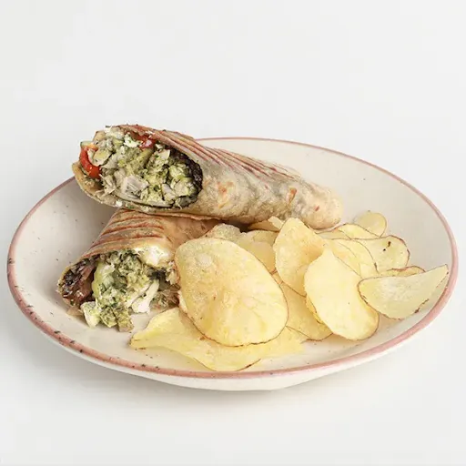 Pesto Grilled Chicken Wrap