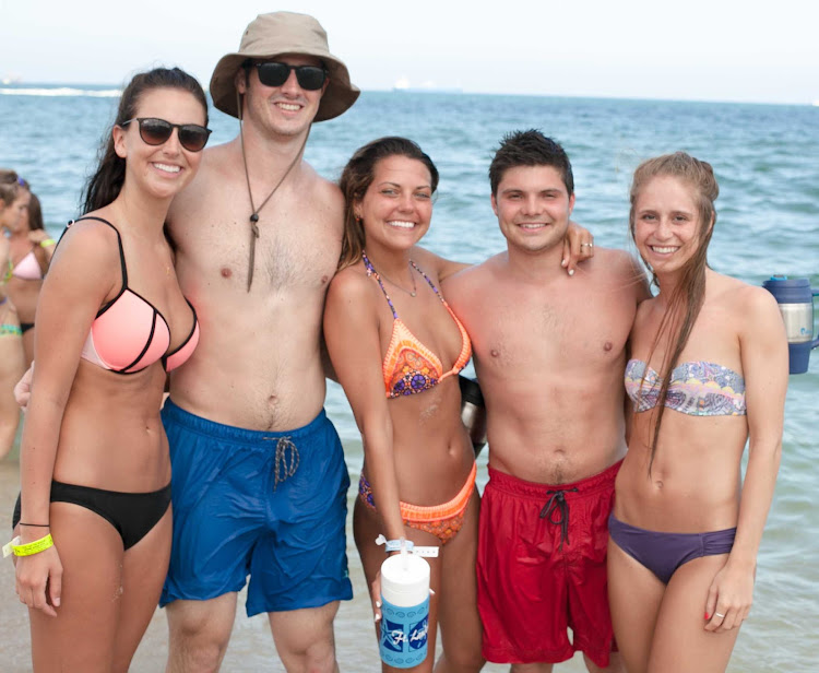 College students on spring break in Fort Lauderdale. 