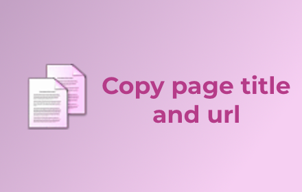 Copy page title and url small promo image