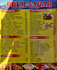 Prem Sagar menu 1