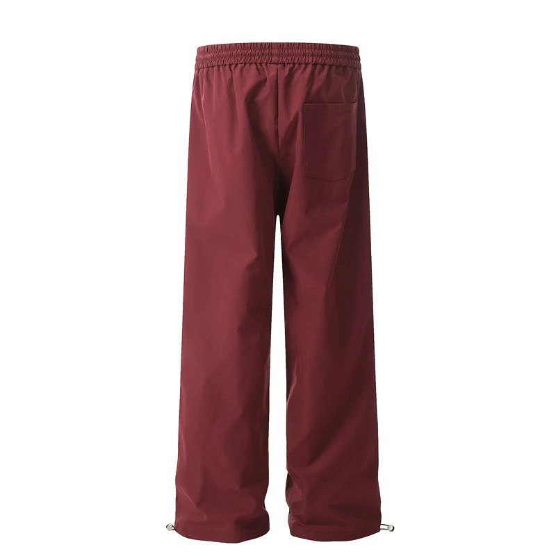 Title 5, Retro Contrastkleurige Casual Broek met Verstel...