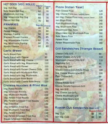 Pibs Snacks Corner menu 