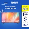 [Mã Elbau4 Giảm 4% Đơn 500K] Smart Tivi Samsung Crystal Uhd 4K 43 Inch Ua43Au7700Kxxv - Miễn Phí Lắp Đặt