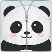 Panda Zipper Screen Lock  Icon