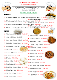 Meghdoot Food Service menu 2