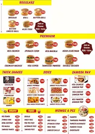 Crazy Burgers menu 1