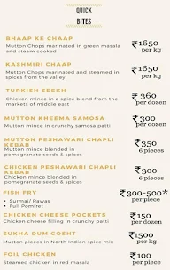 Secret Spices menu 1