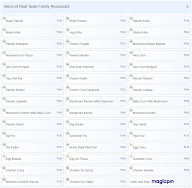Real Taste Family Restaurant menu 2