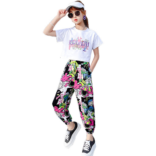 Title 3, Girls Summer Short-sleeved Suit, Fashionable M...