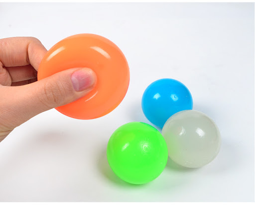 Title 1, Luminous Sticky Ball Toys Sticky Wall Home Part...