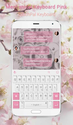 TouchPal Mechanical Pink Theme