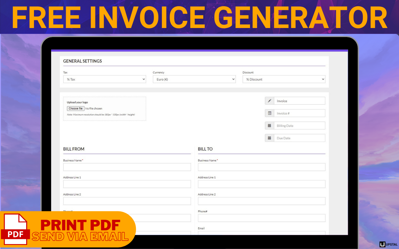 Free Invoice Generator - InvoiceStal Preview image 3