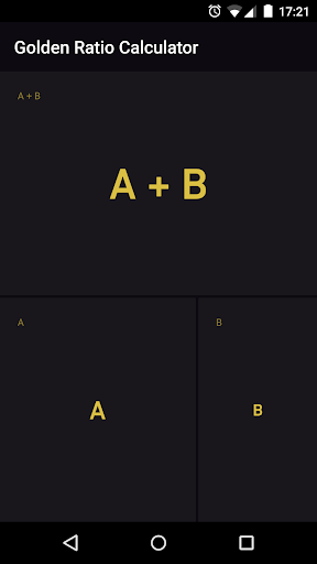 Golden Ratio Calculator