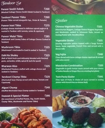 Daawat Restaurant menu 
