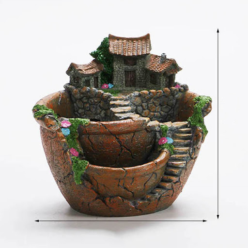 Title 1, Resin Hanging Garden Succulent Flower Pot, perf...
