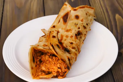 Paneer Lachha Paratha Roll